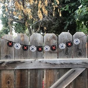 🎉Host Pick🎉Handmade Crochet Spiders & Mini Webs Garland